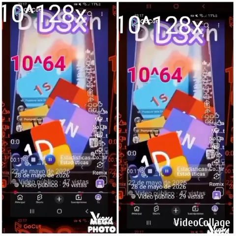 Smartphone Screens with Colorful Text