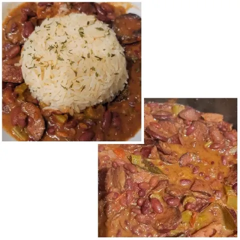 Hearty Rice and Stew Meal