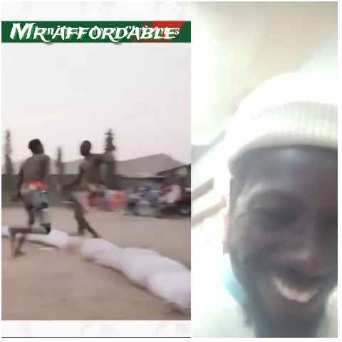 Playful Outdoor Activity with Smiling Person