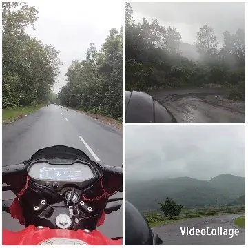 Motorcycle Dashboard and Scenic Roads