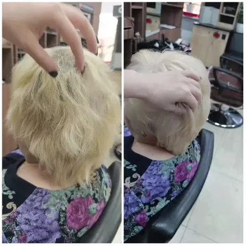 Salon Transformation with Short Hair