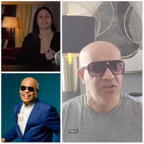 Woman Speaking and Man in Sunglasses
