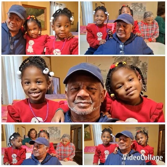 Older Man with Young Girls Indoor