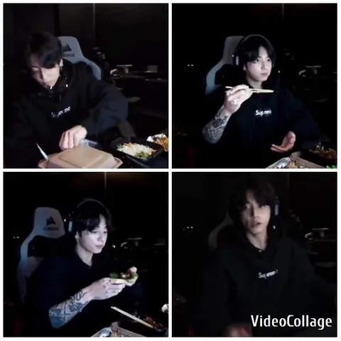 Gamer Enjoying Food and Fun