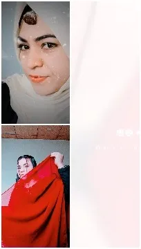 Headscarf and Large Red Cloth