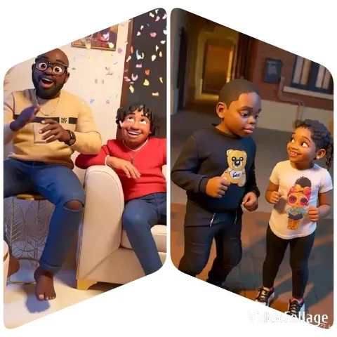 Animated Characters in Festive Mood