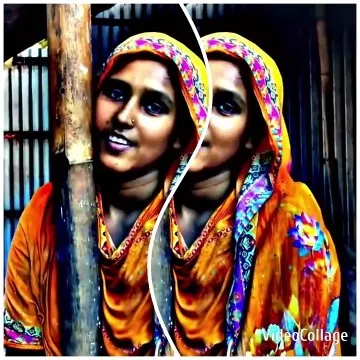 Woman Smiles in Traditional Attire