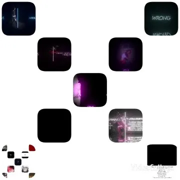 Grid of Dark Aesthetic Thumbnails