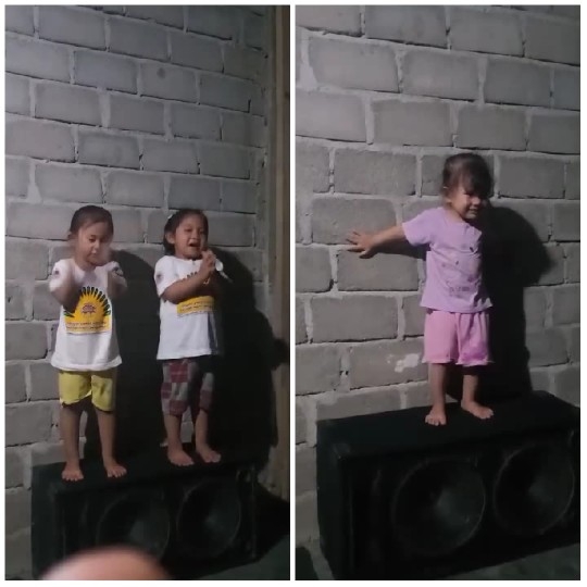 Children Singing on a Speaker