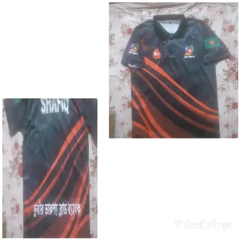Dark Sports Jersey with Logos
