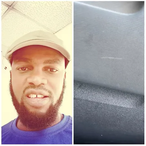 Bearded Man and Textured Surface