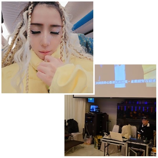 Person with Braids in Venue