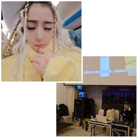 Person with Braids in Venue