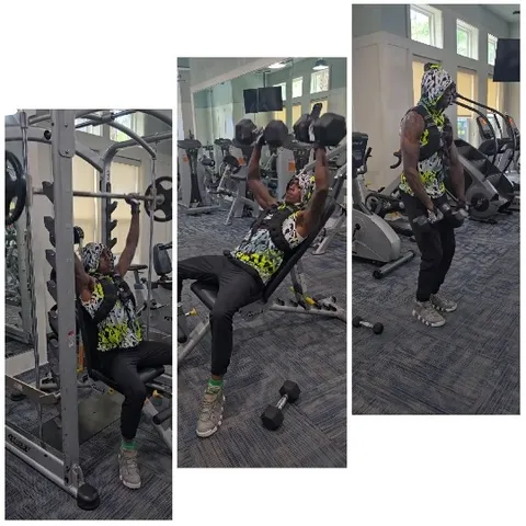 Weightlifting Exercises in the Gym