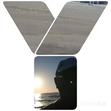 Sunset Silhouette on Sandy Beach