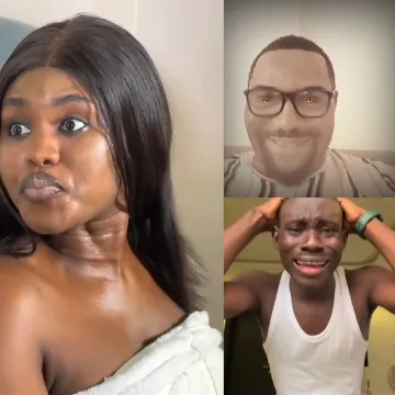 Three People with Different Expressions