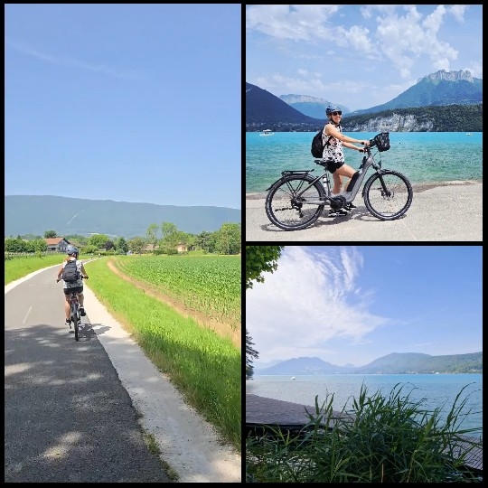 Cycling Through Scenic Countryside