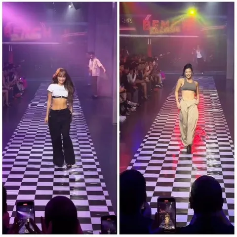 Models Walking Down Fashion Runway