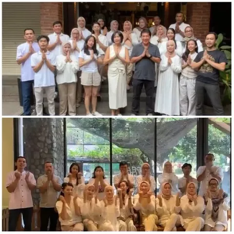 Respectful Group Poses Indoors and Outdoors