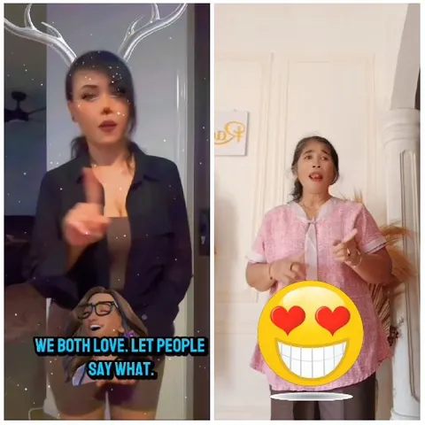 Women with Digital Antlers and Emoji
