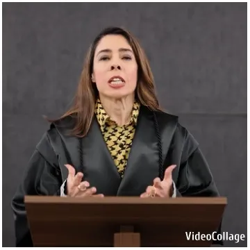 Speaking at a Podium