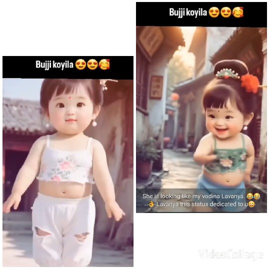 Children Posing in Village Setting