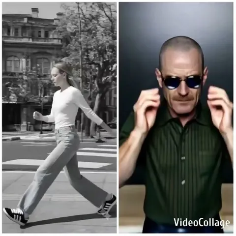 Woman Crossing Grayscale Crosswalk