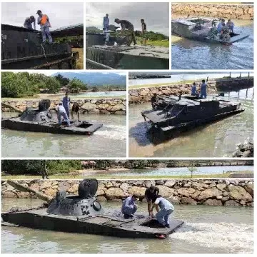 Military Vehicle Launch in Shallow Water