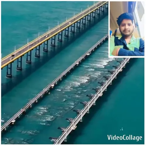 Bridge Over Water with Cars
