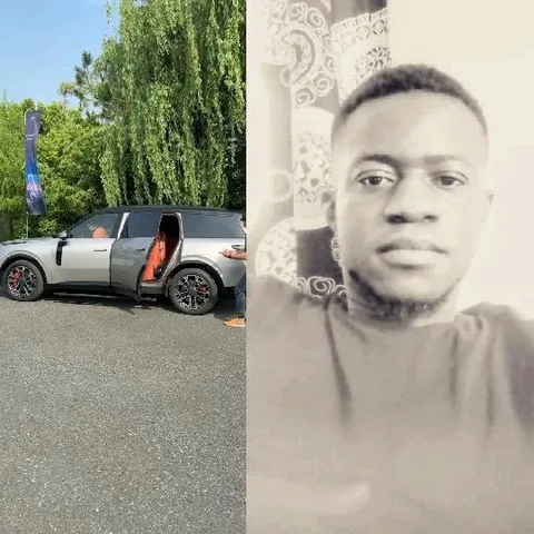Silver SUV in Driveway Scene