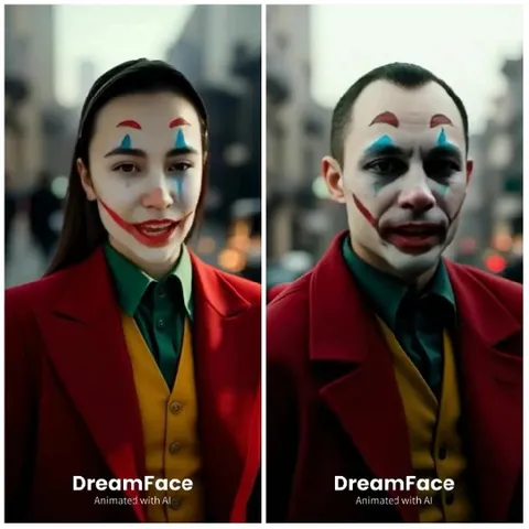 Clown Outfits in City Background
