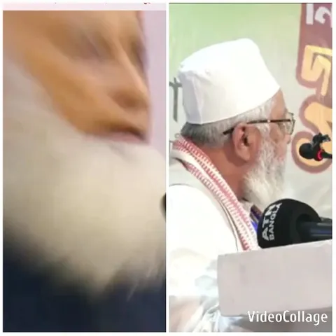 Elderly Speaker at Indoor Event