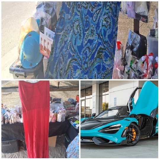 Market Stall with Colorful Items