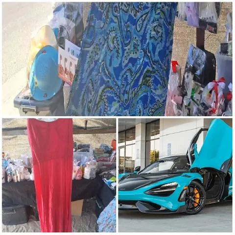 Market Stall with Colorful Items