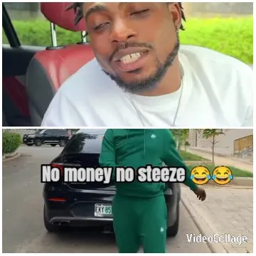 Smiling Person in Car and Green Tracksuit