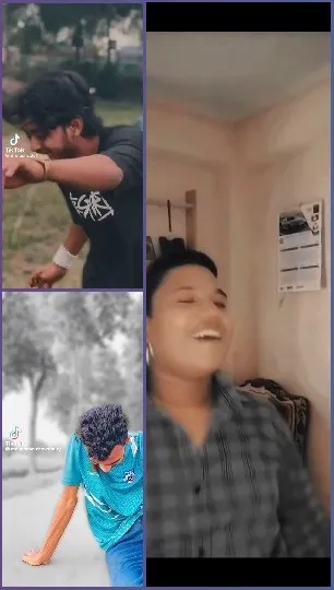 Action and Casual Smiles Outdoors