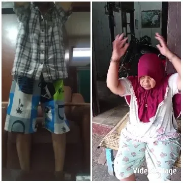 Person in Plaid and Woman in Hijab