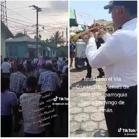 Community Event and Trumpet Player