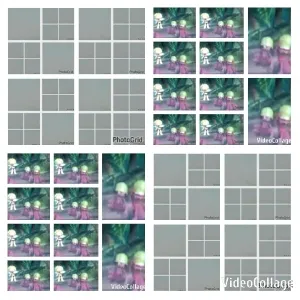 Blurred Characters in Forest Grids