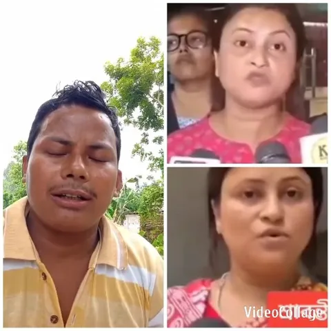 Man Speaks Eyes Closed Outdoors