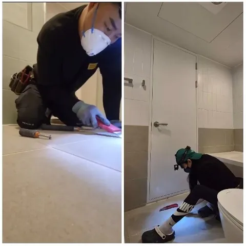 Bathroom Floor Renovation Efforts