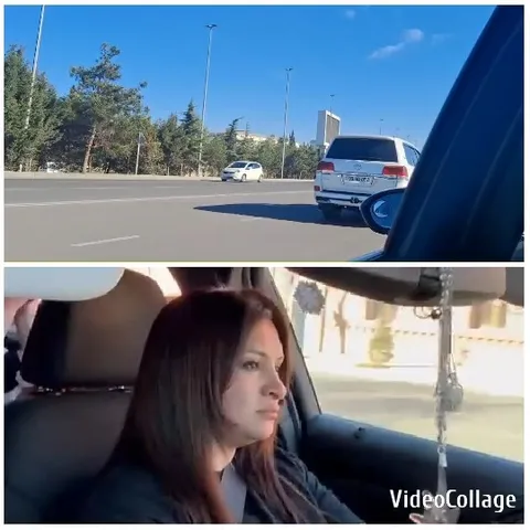 Sunny Road and Woman Driving