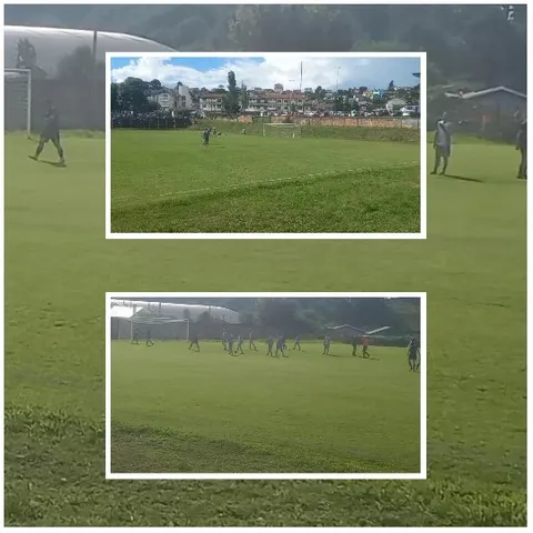 Soccer Game on Bright Field