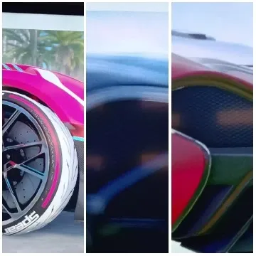 Colorful Sports Car Close-Ups