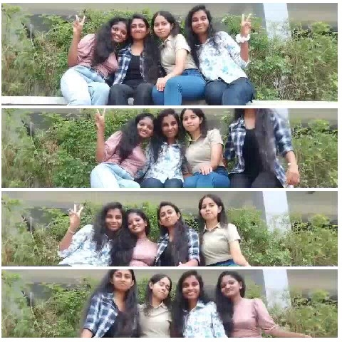 Group of Friends Smiling Outdoors