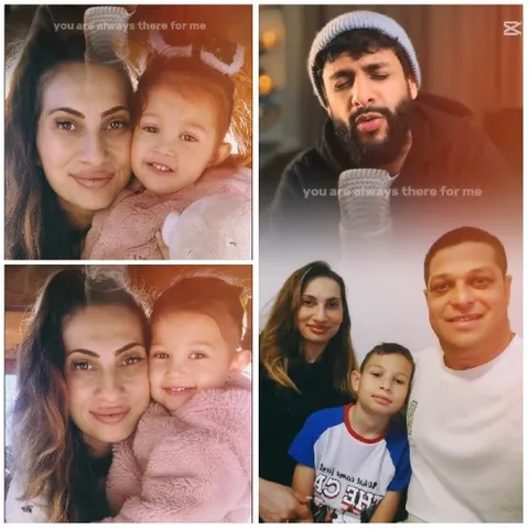 Affectionate Poses with Family