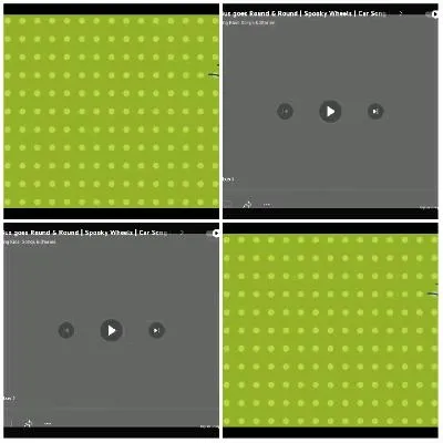 Green Polka Dots and Play Button