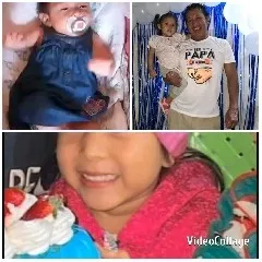 Sleeping Baby and Smiling Child