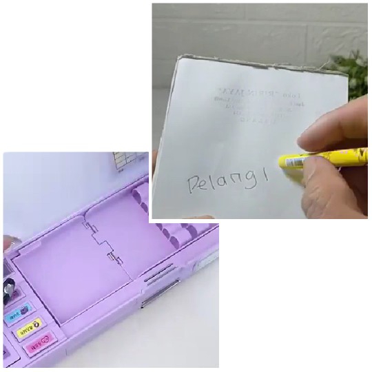 Writing on Paper and Pencil Case