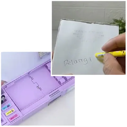 Writing on Paper and Pencil Case